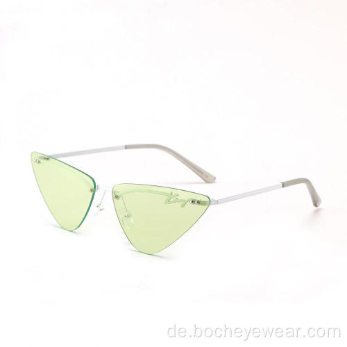 7044 Custom Logo klare uv400 trendige Sonnenbrille für Damen